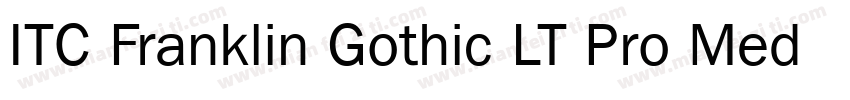 ITC Franklin Gothic LT Pro Medium字体转换